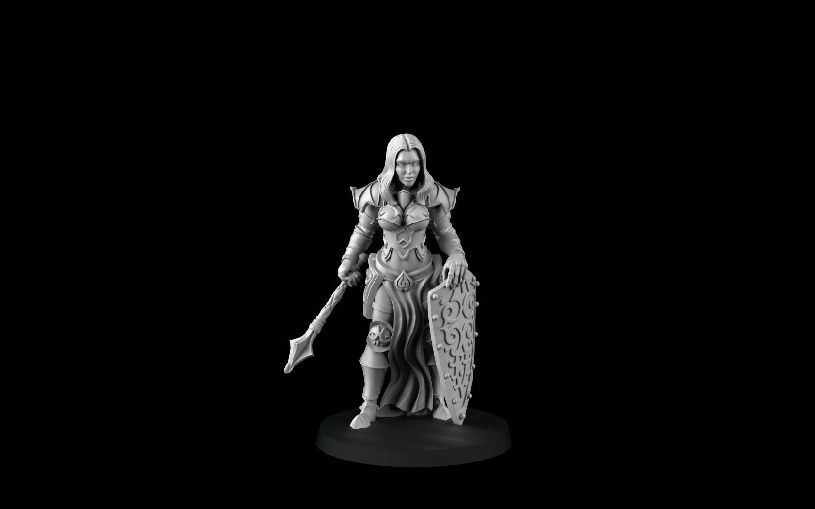 Paladin Girls 3D print model_1