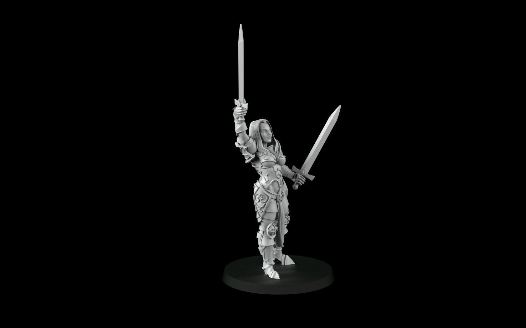 Paladin Girls 3D print model_3