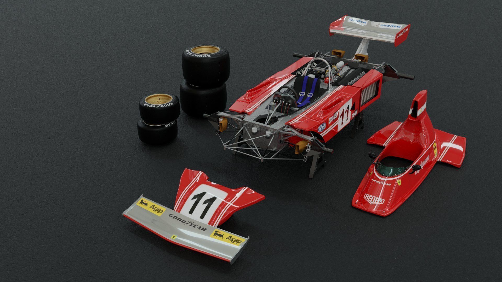 Ferrari 312 B3 3D model_4