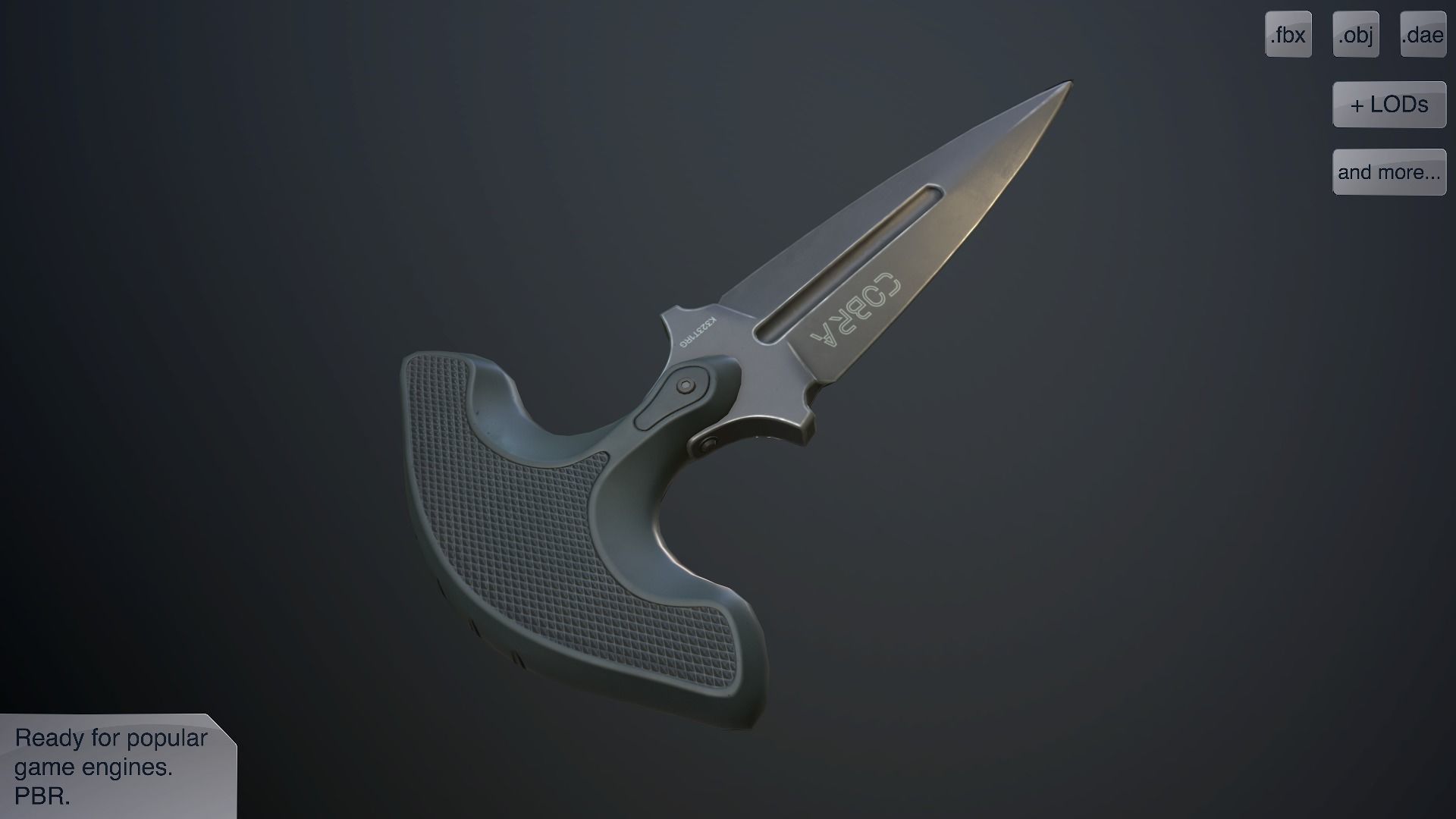 Push daggers cobra vol pack Low-poly 3D model_15