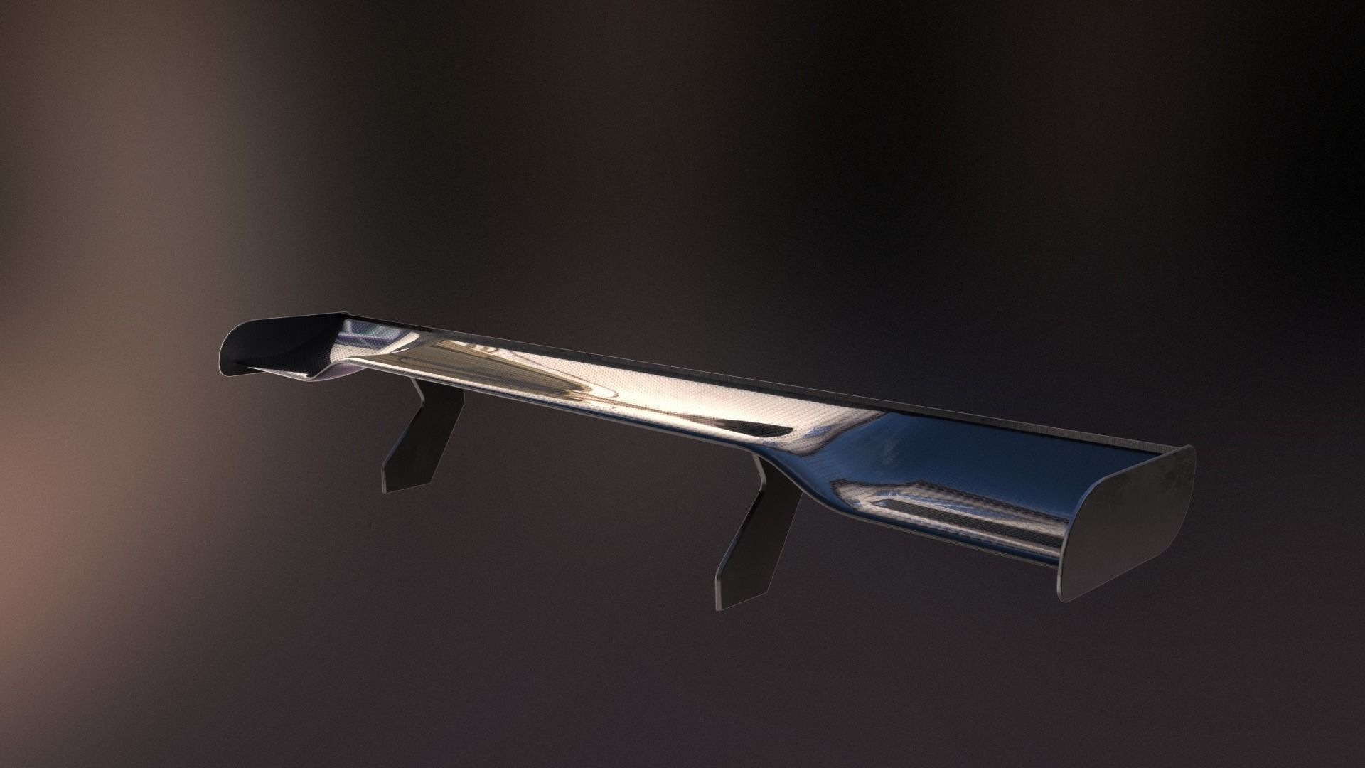 More than 20 semi procedural car wings spoilers Low-poly 3D model_5