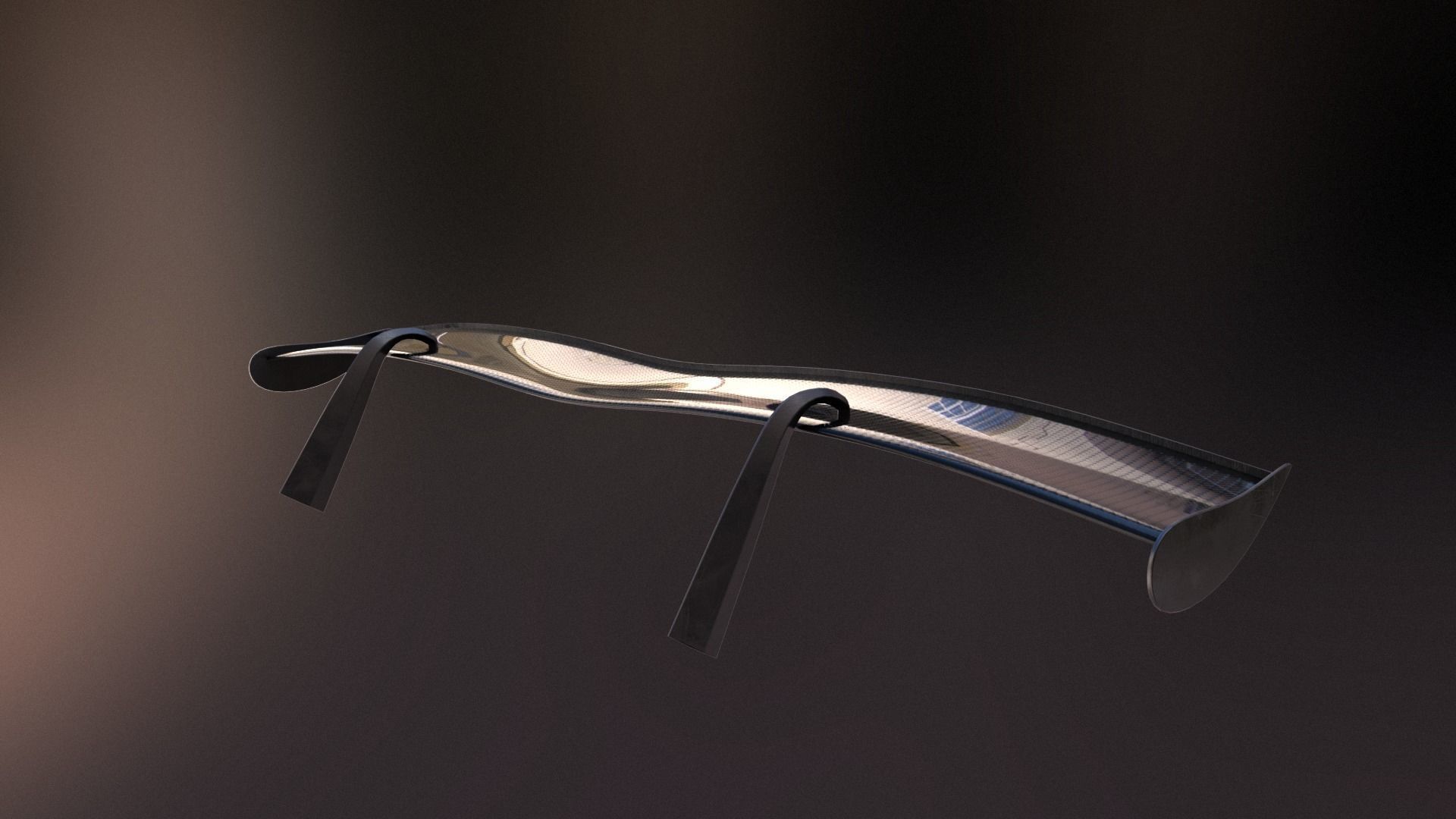 More than 20 semi procedural car wings spoilers Low-poly 3D model_13