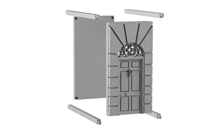 Door bookend 3D print model