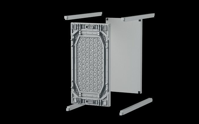 Sci-fi door bookend 3D print model
