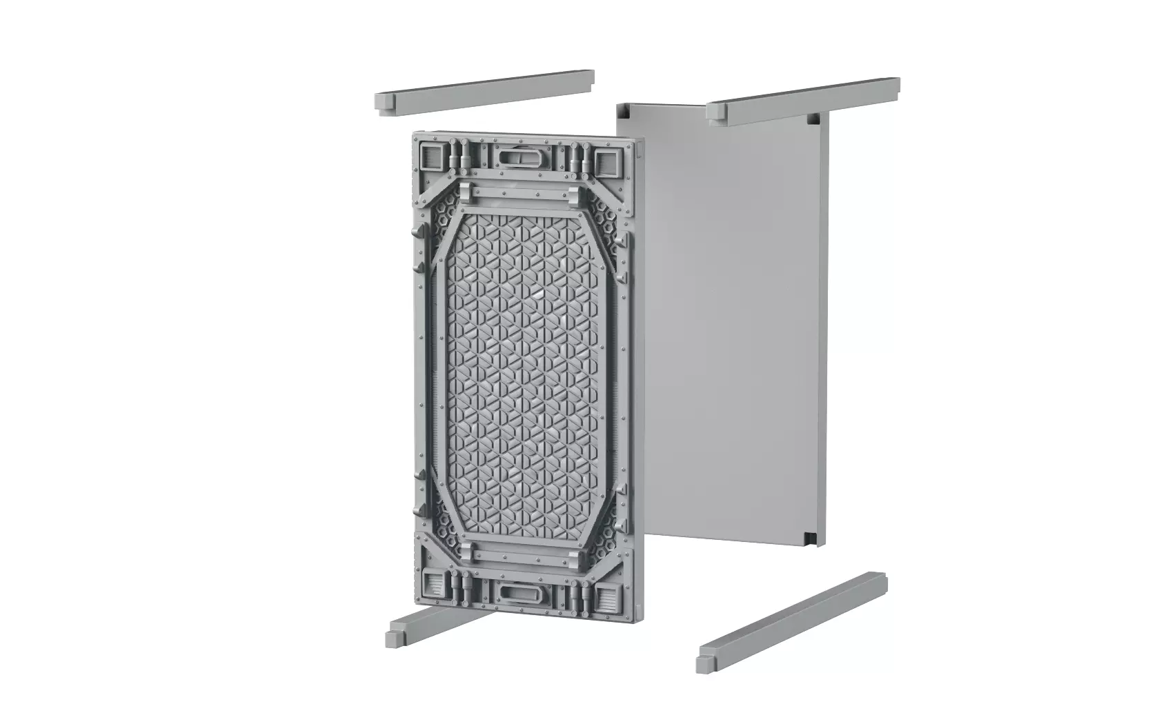 Sci-fi door bookend 3D print model