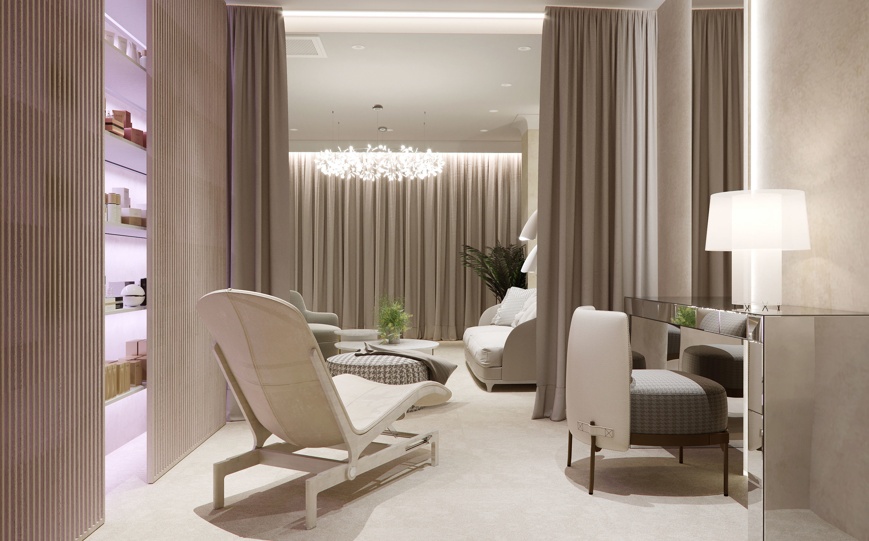 Salon 3d scene 3D model_2