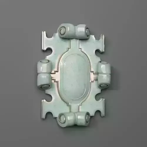 Center chinese celadon wall plaque 3D print model