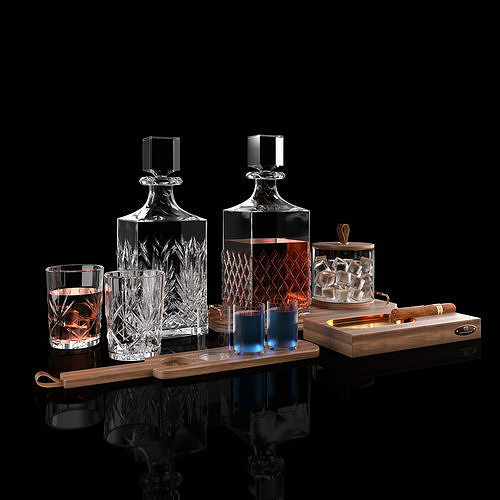 Whiskey Set 02 3D model