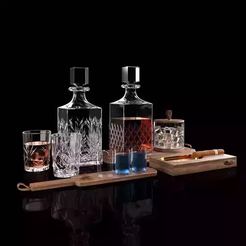 Whiskey Set 02 3D model
