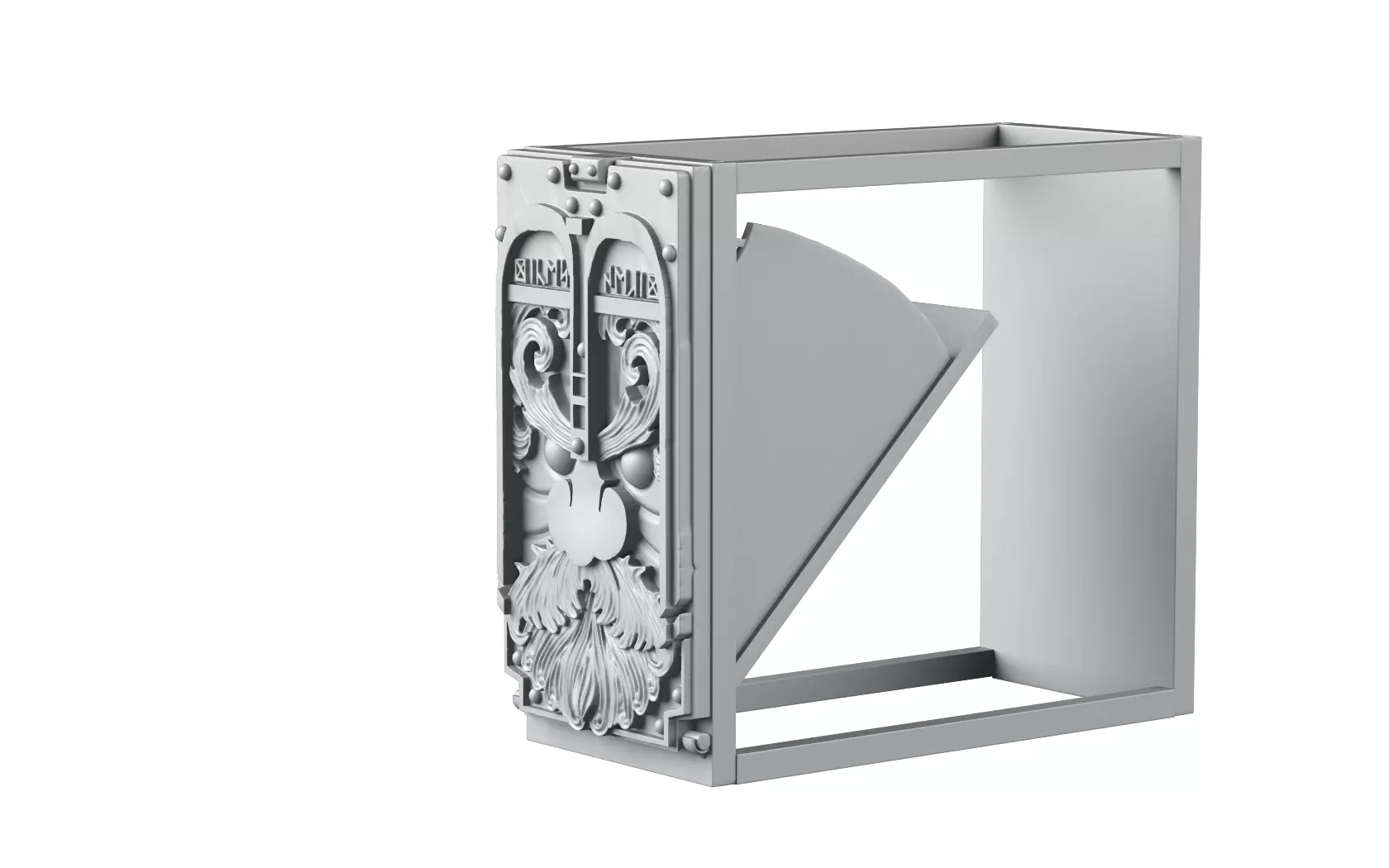 Dice case bookend 3D print model_0