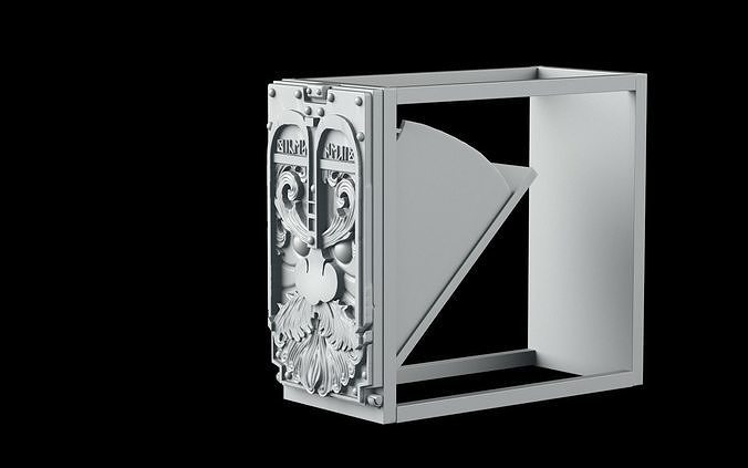 Dice case bookend 3D print model