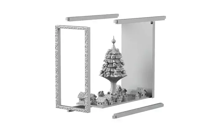 Chrisstmas bookend 3D print model