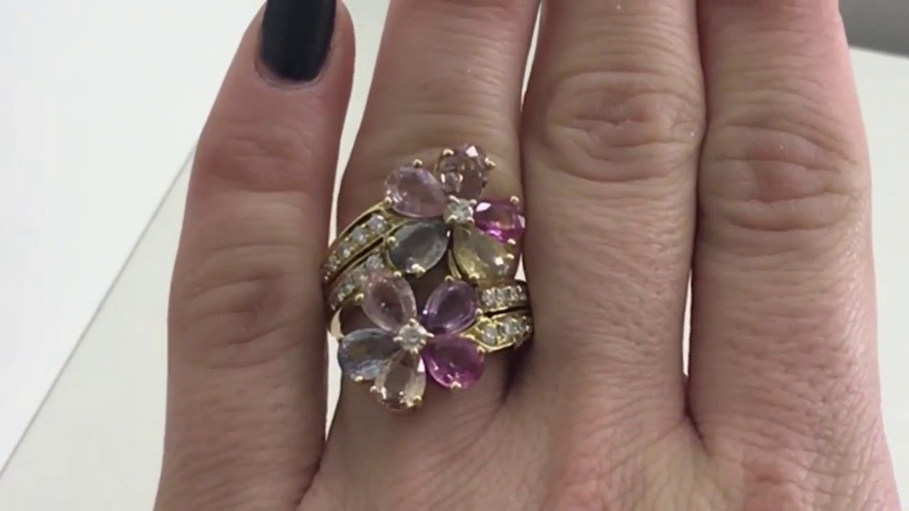 rings fleurs -CG176 3D print model_9