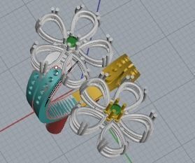 rings fleurs -CG176 3D print model_13