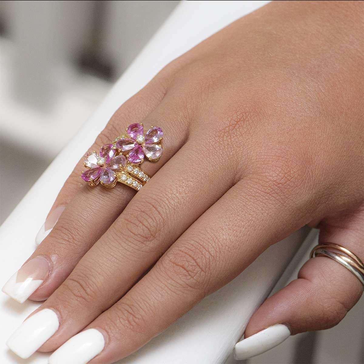 rings fleurs -CG176 3D print model_12