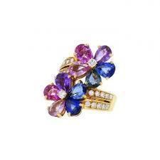 rings fleurs -CG176 3D print model_1