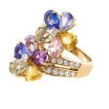 rings fleurs -CG176 3D print model_4