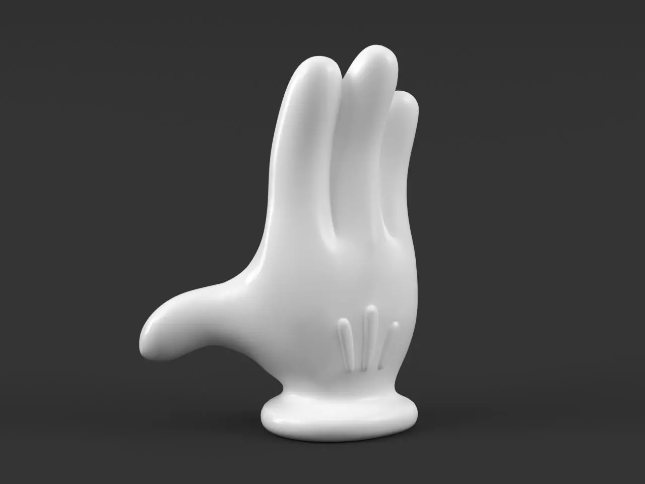 Hand Mickey Palm 2 3D print model