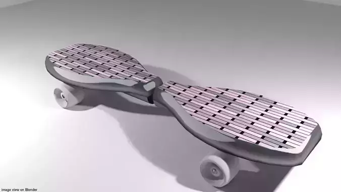 Waveboard futuristic skateboard