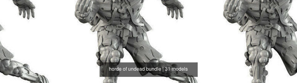 horde of undead bundle 3D Model Collection_14