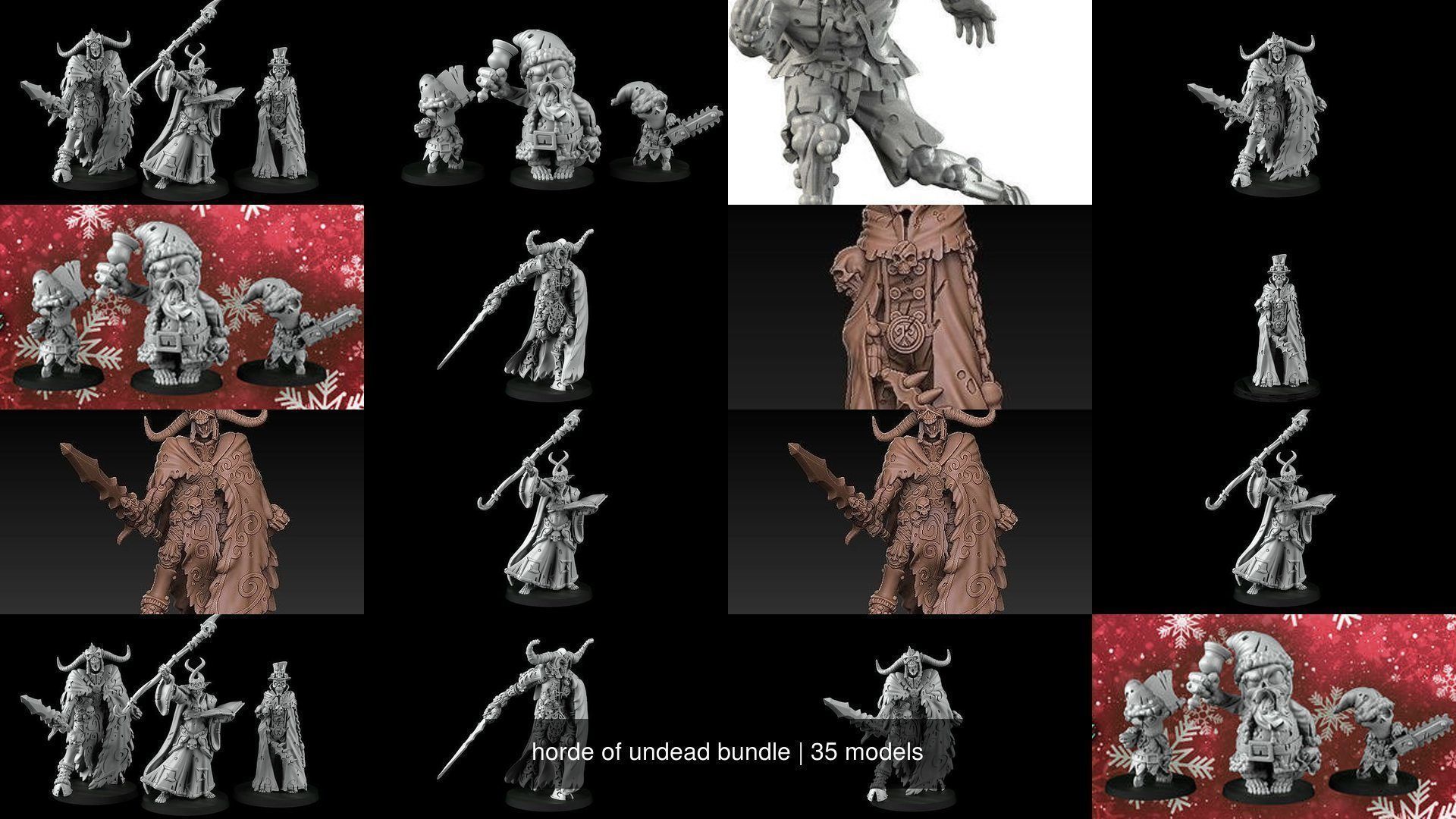 horde of undead bundle 3D Model Collection_16