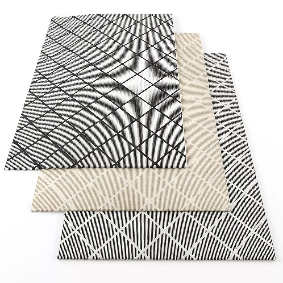 Rugs-968 three rugs 3D model_0