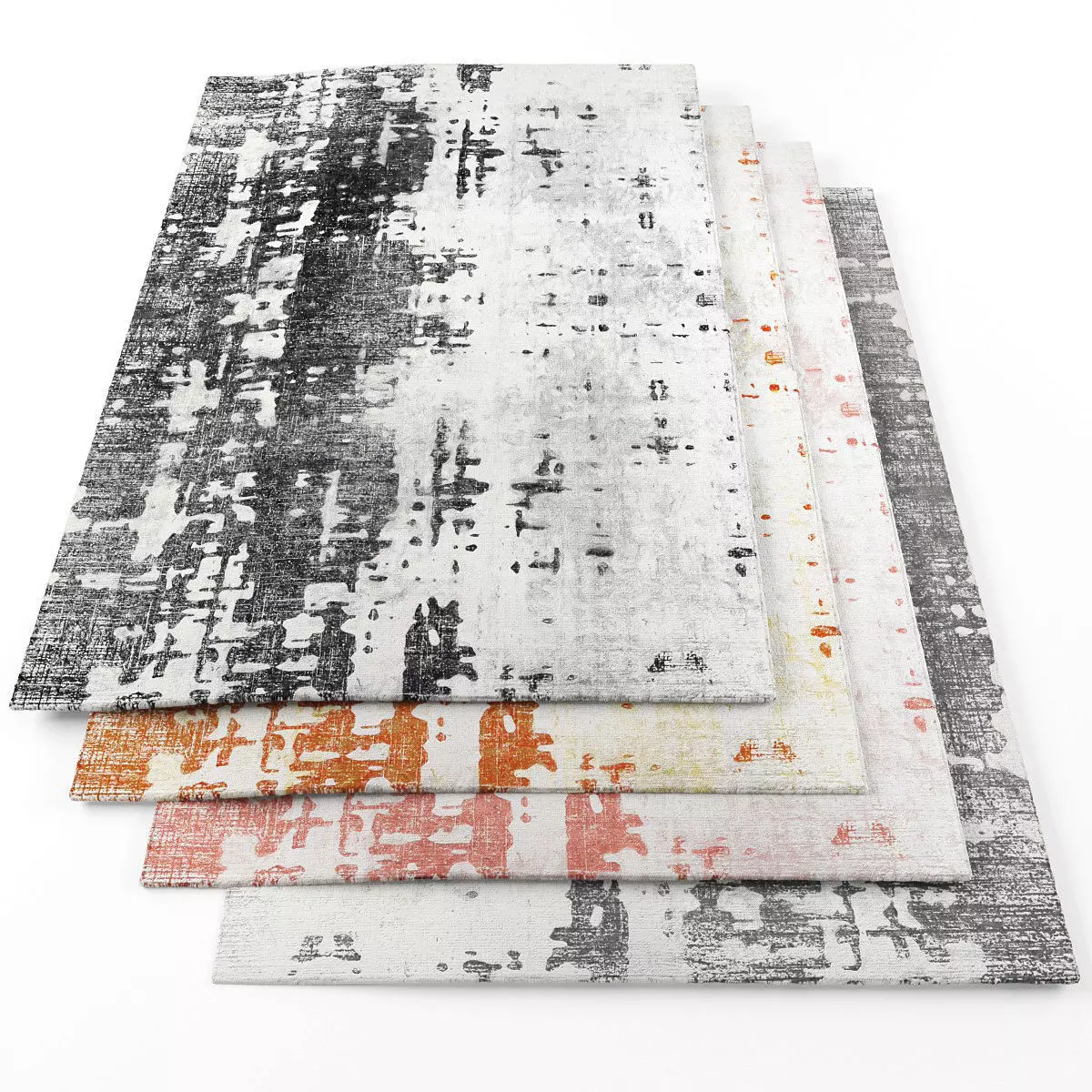 Rugs-969 four rugs 3D model_0