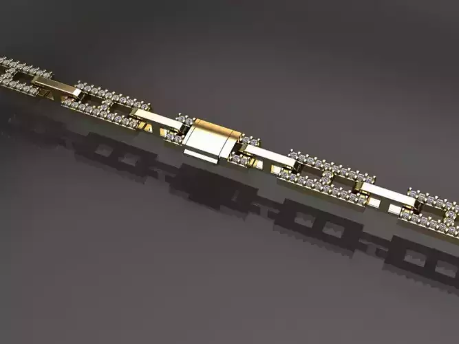 Dainty Hermes Link Style Diamond Bracelet Necklace