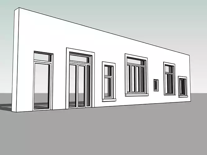 Door window assembly optional transom and side panels