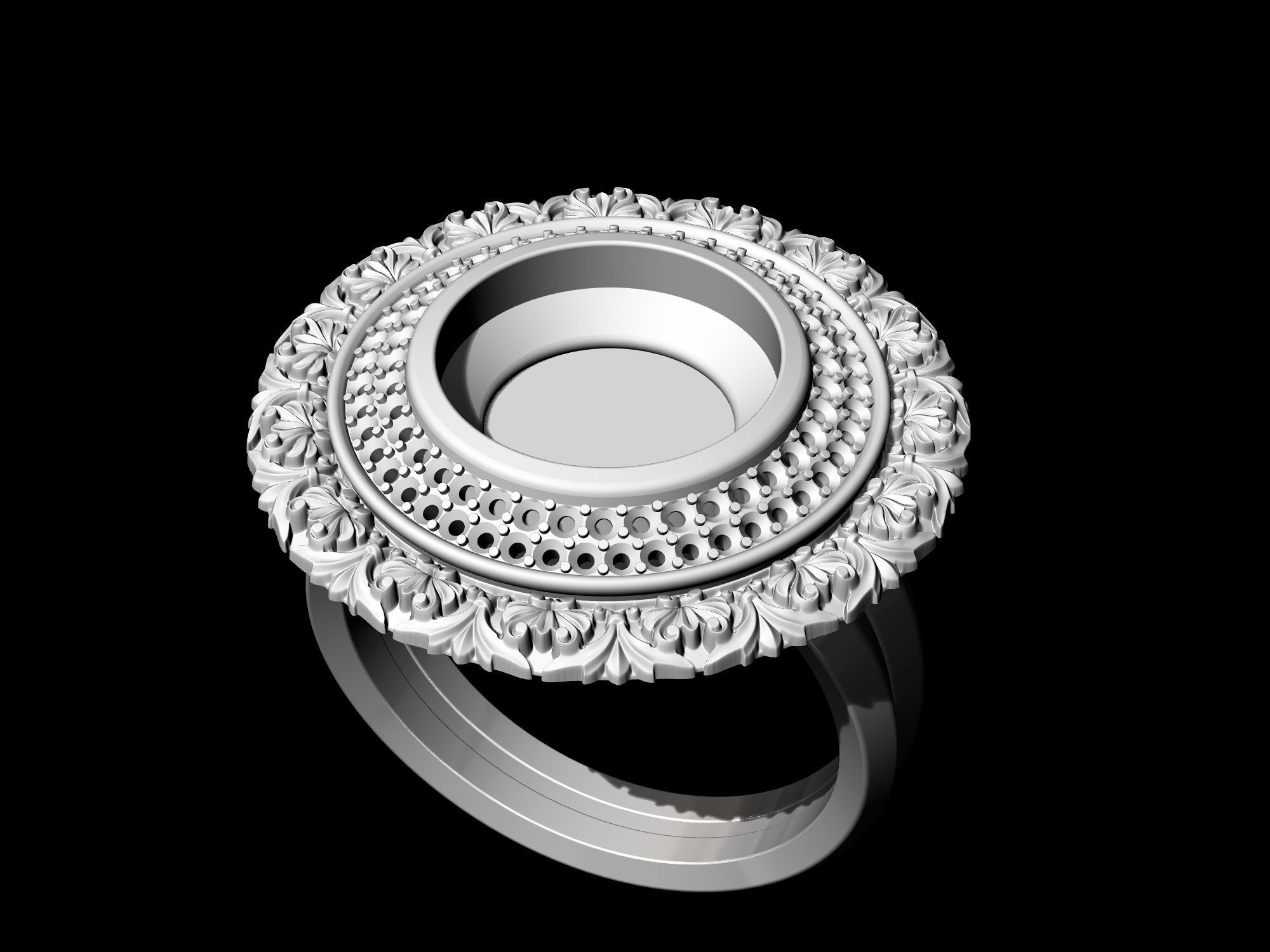 Oriental Cabochon Set 3D Model Collection_43