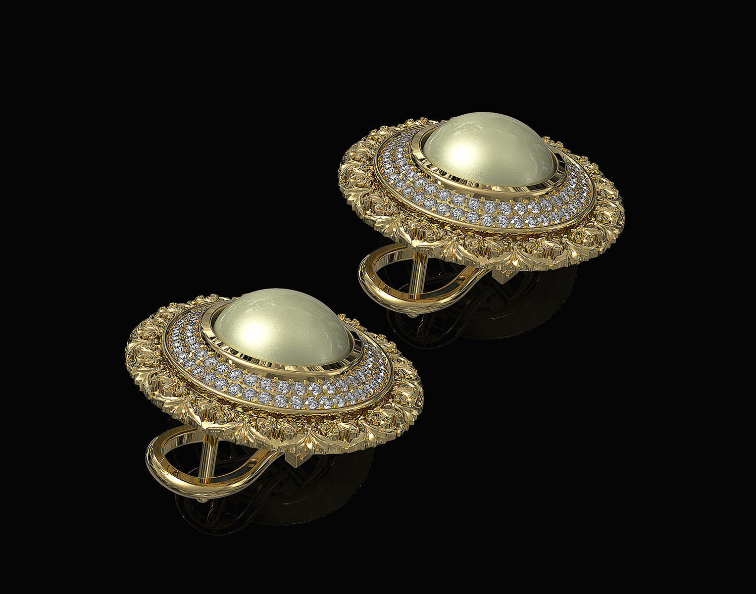 Oriental Cabochon Set 3D Model Collection_18