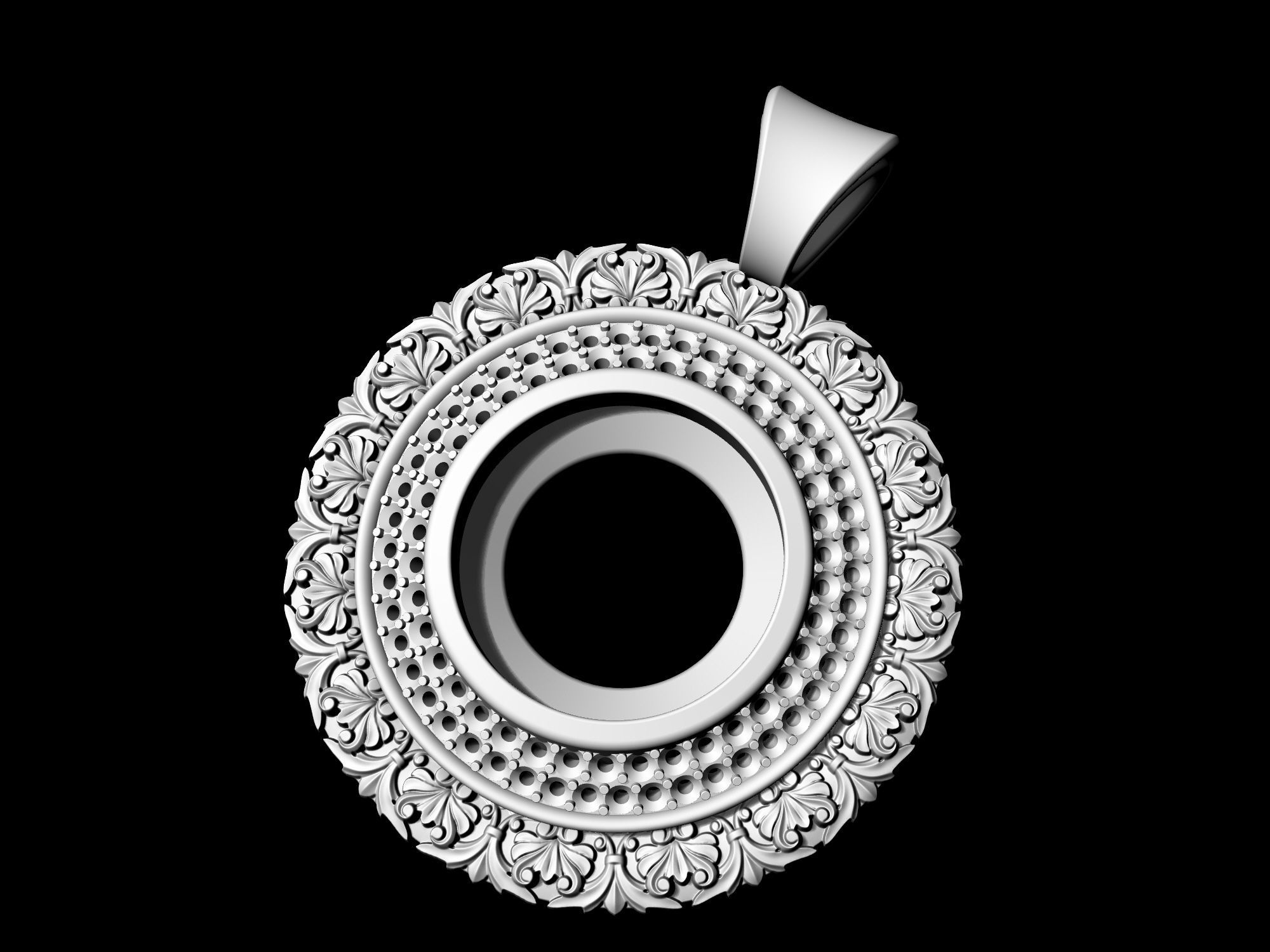 Oriental Cabochon Set 3D Model Collection_13