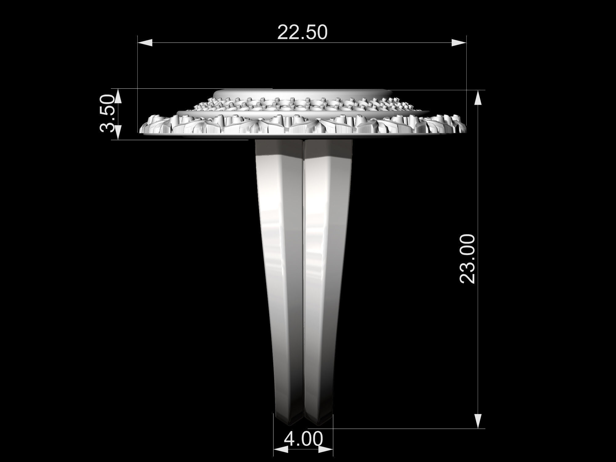 Oriental Cabochon Set 3D Model Collection_37