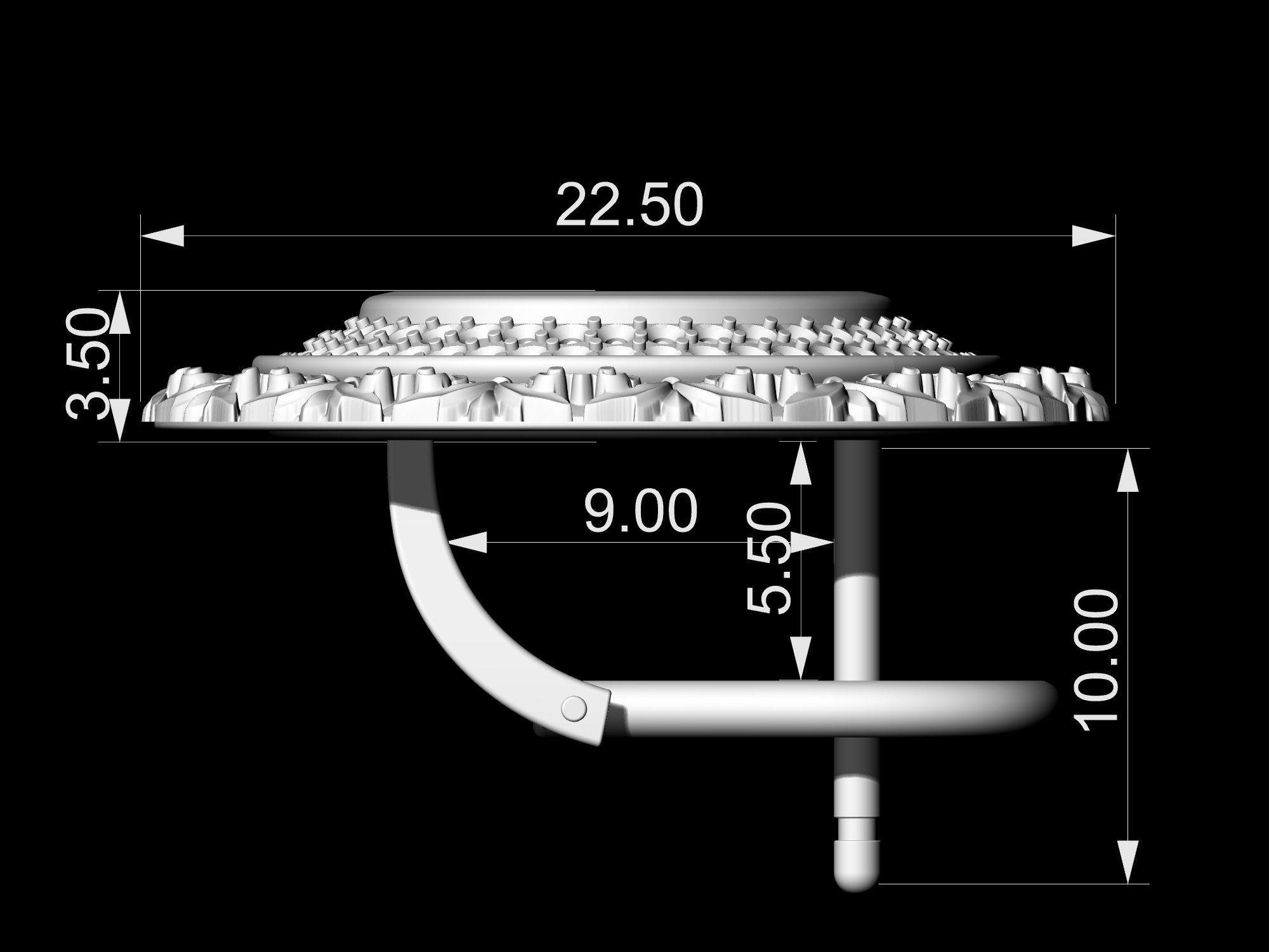 Oriental Cabochon Set 3D Model Collection_24