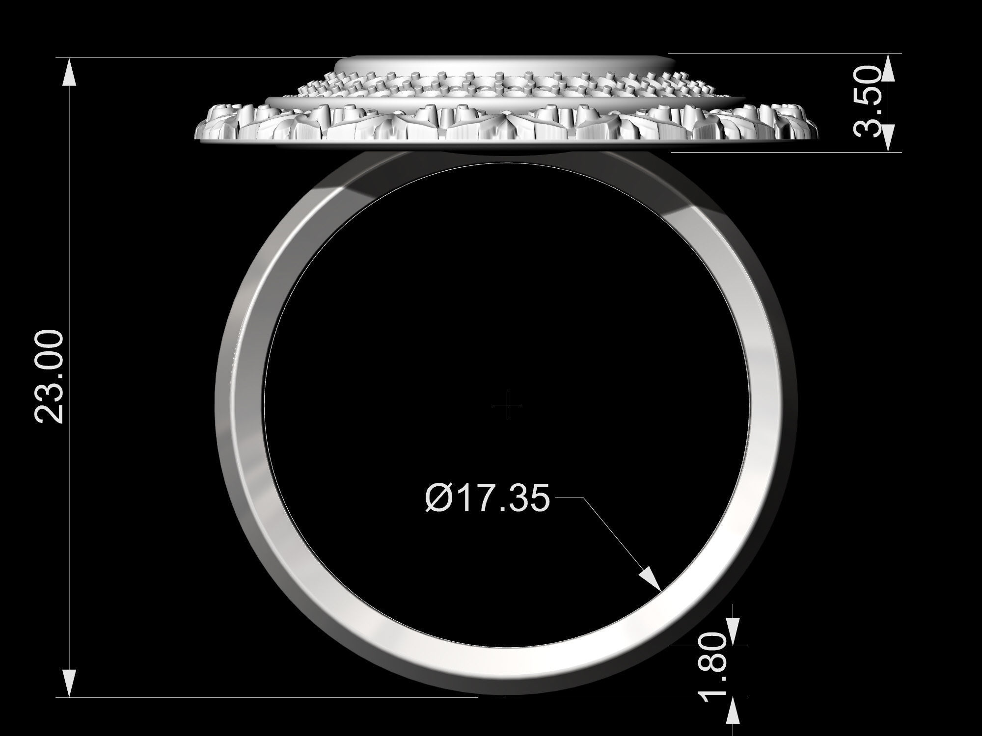 Oriental Cabochon Set 3D Model Collection_36