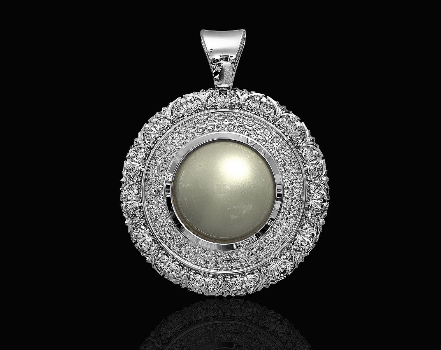 Oriental Cabochon Set 3D Model Collection_4