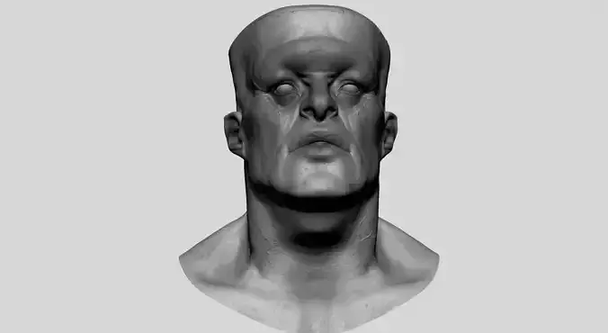 Creature Head v7 3D model Creature Head v7 3D model