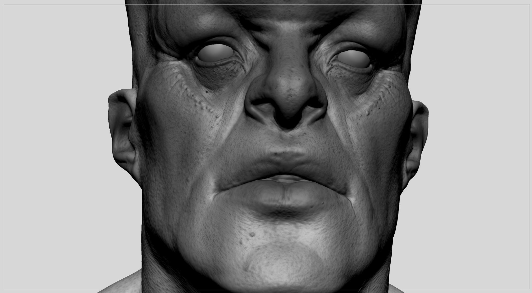 Creature Head v7 3D model_6