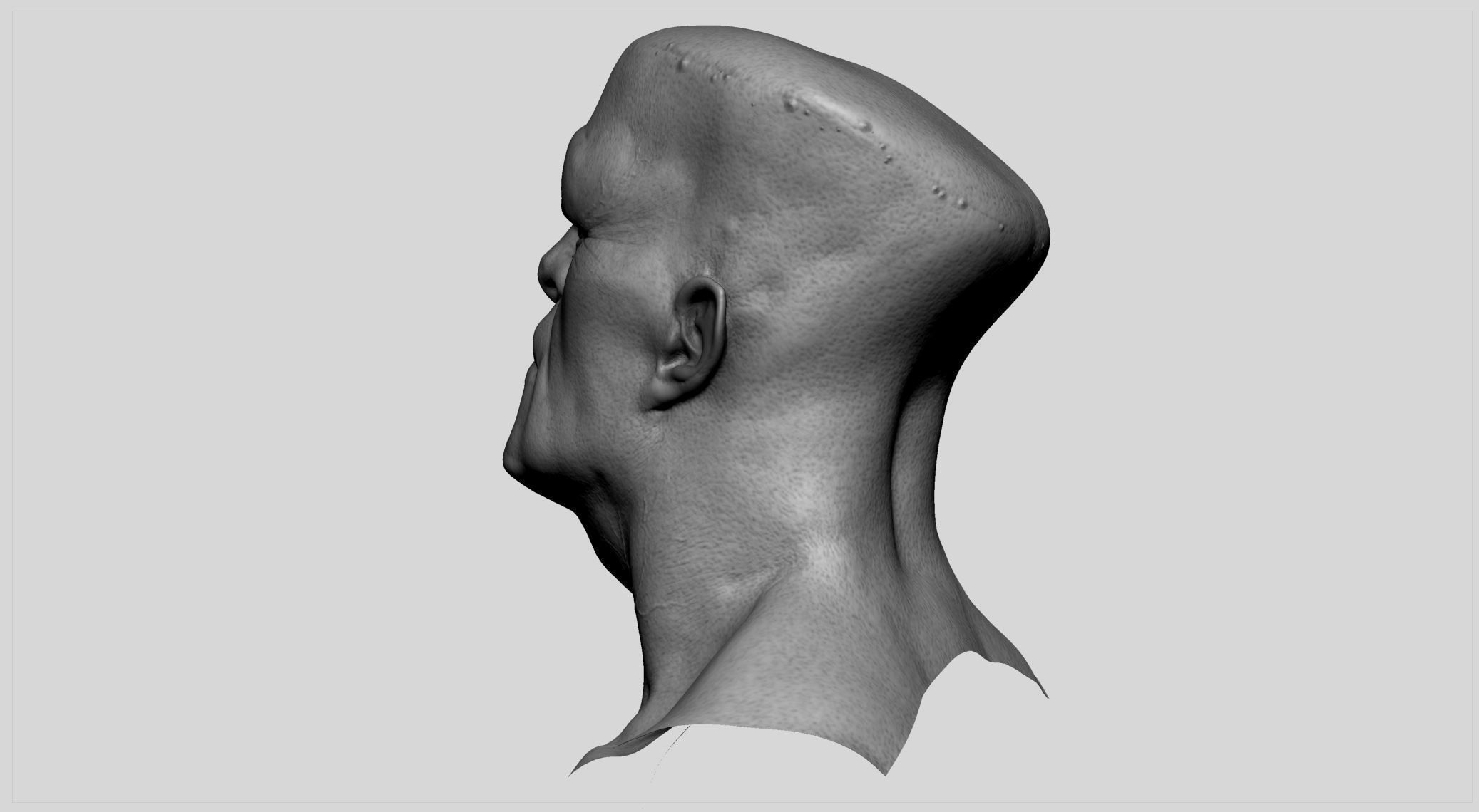 Creature Head v7 3D model_4