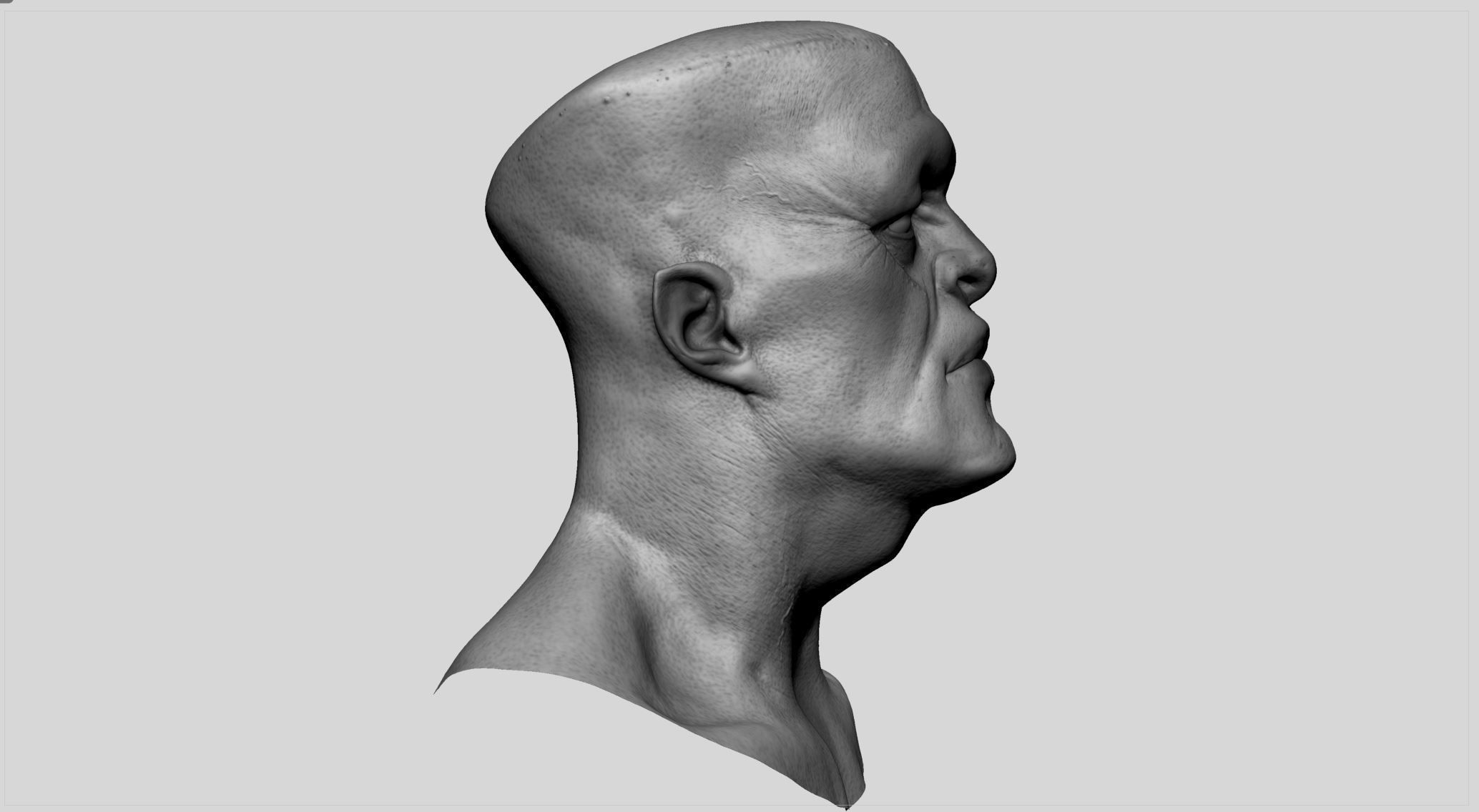 Creature Head v7 3D model_2