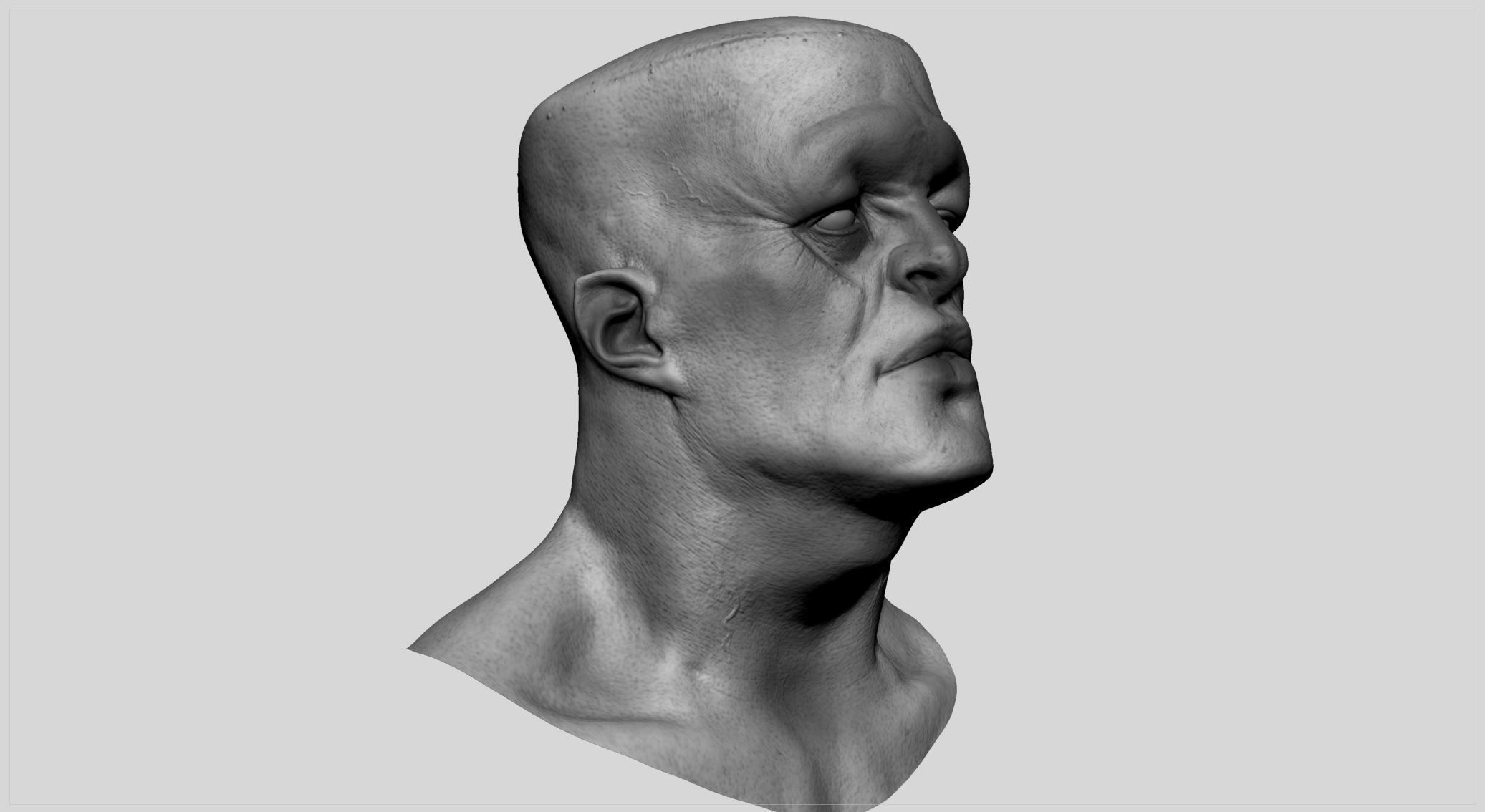 Creature Head v7 3D model_1