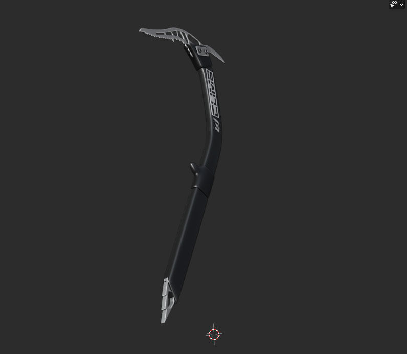 Climbing Axe Low-poly 3D model_6