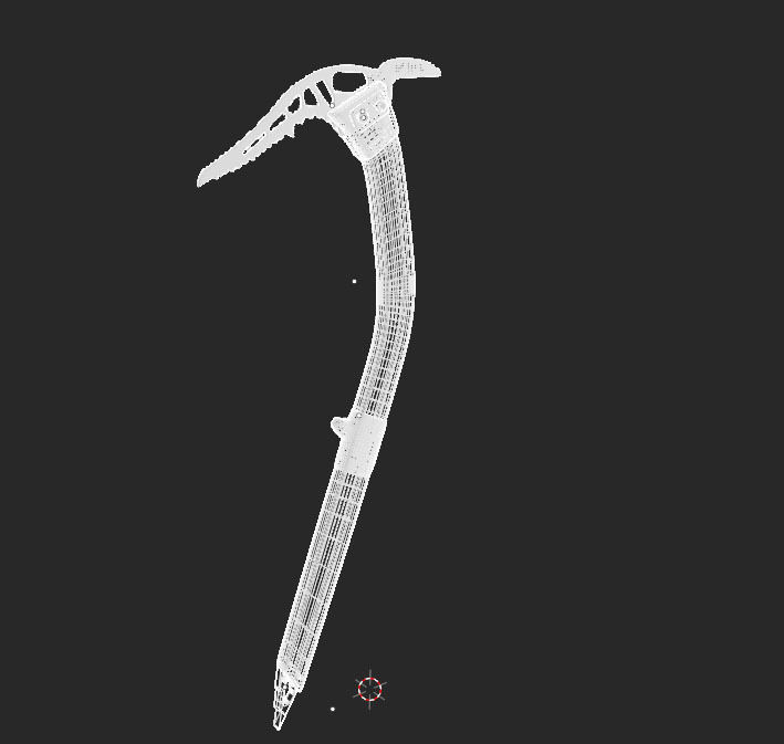 Climbing Axe Low-poly 3D model_9