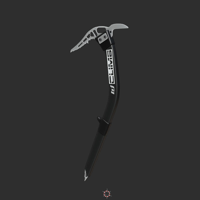 Climbing Axe Low-poly 3D model_5