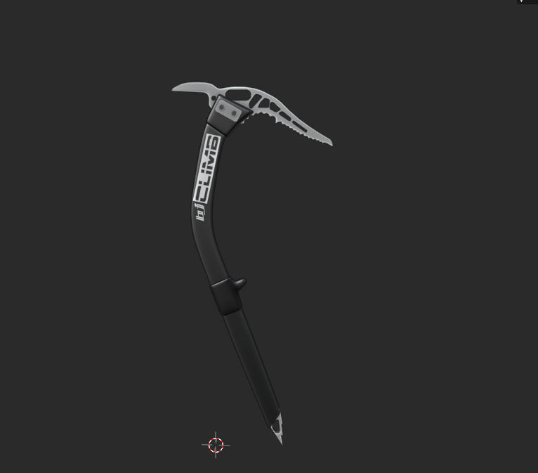 Climbing Axe Low-poly 3D model_4