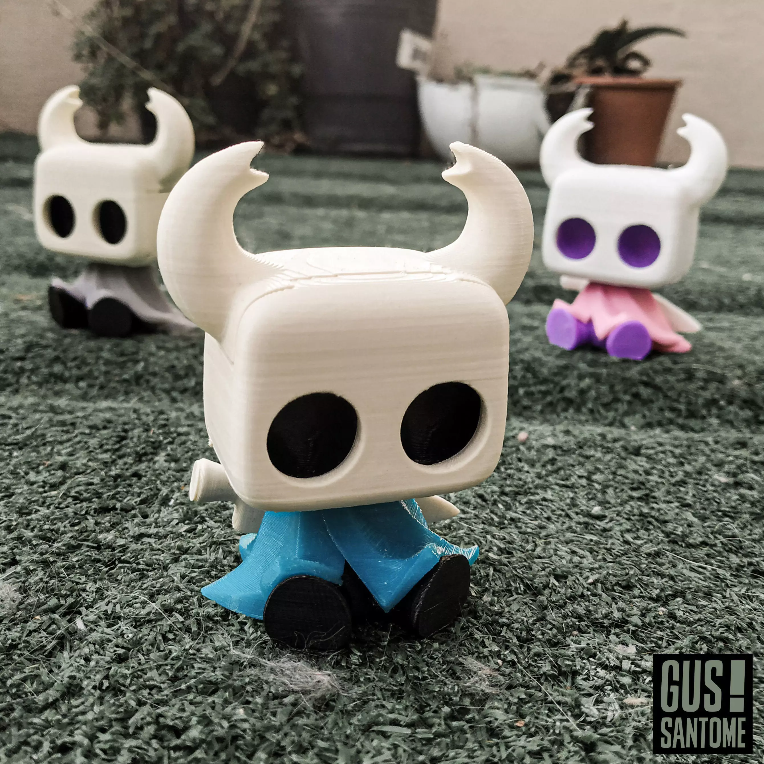 Hollow Knight - Dark skull warrior night 3D print model