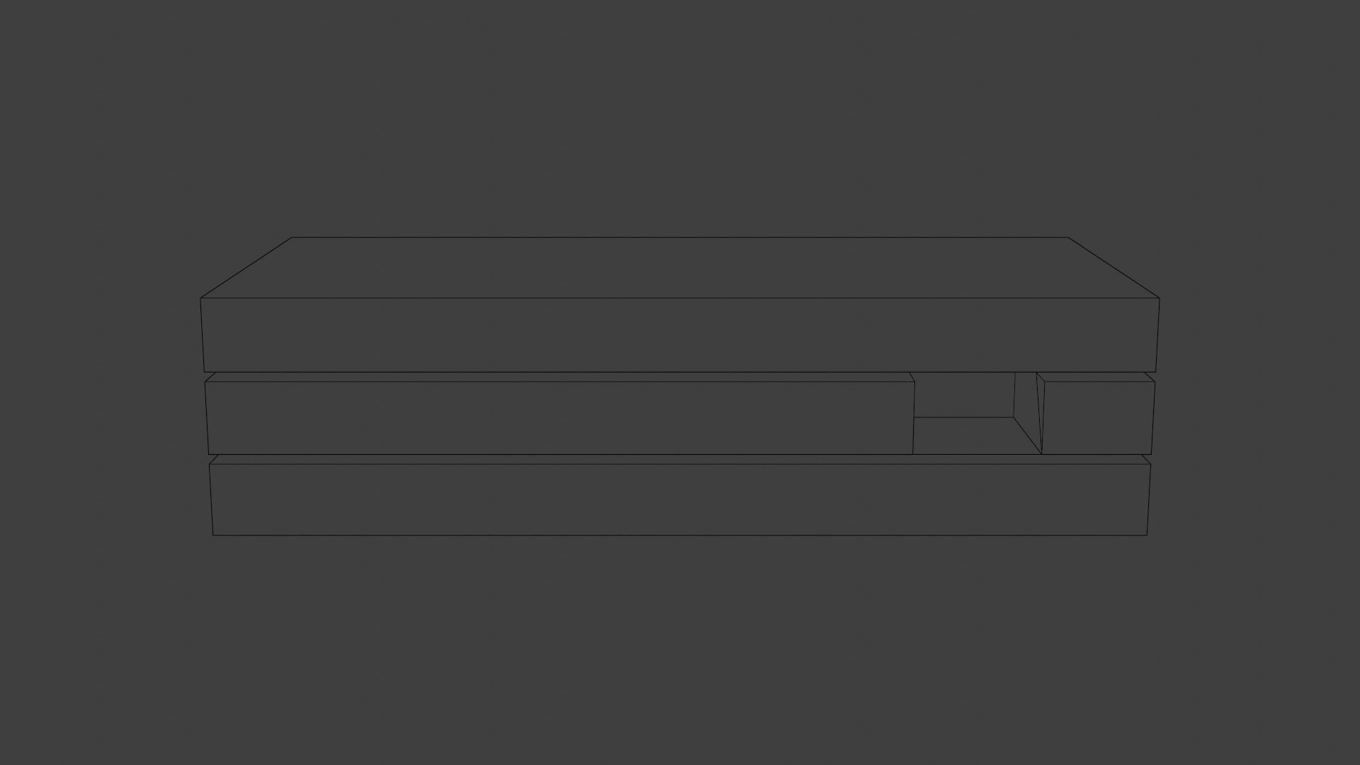 Table coffee Low-poly 3D model_3