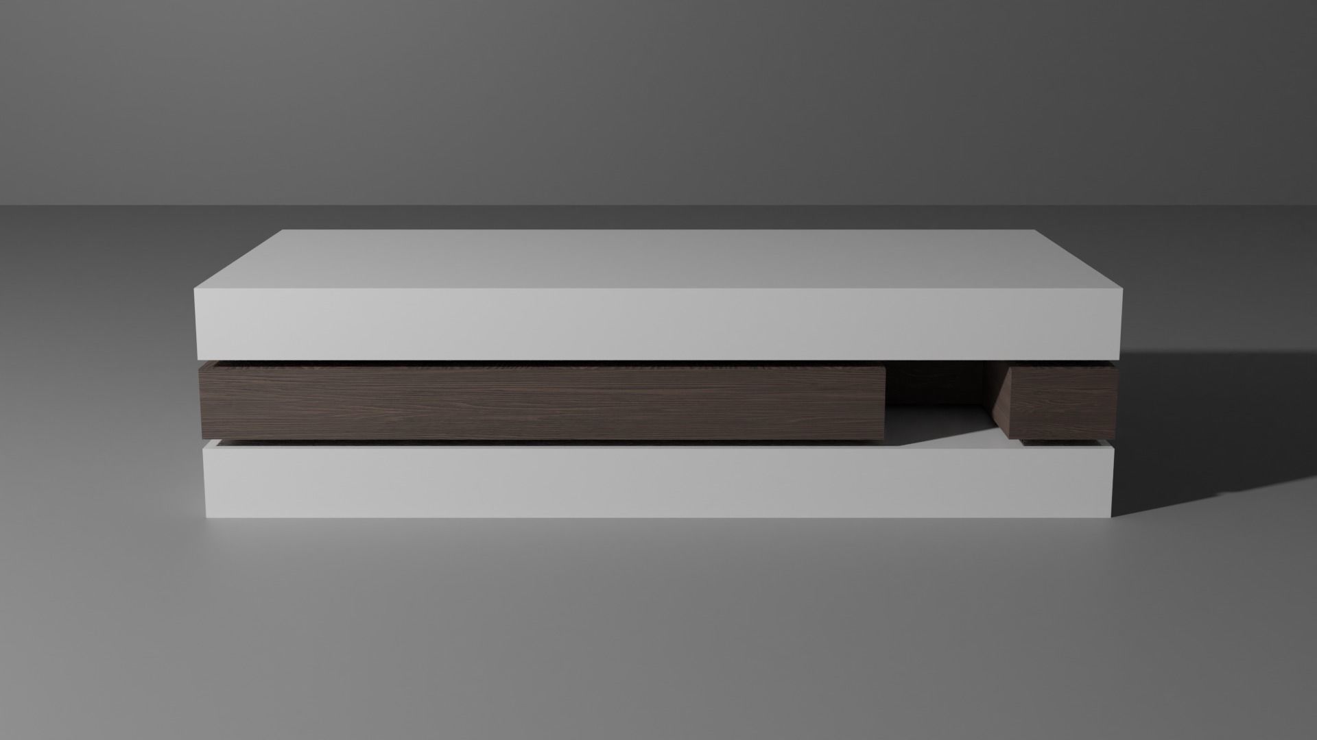 Table coffee Low-poly 3D model_1