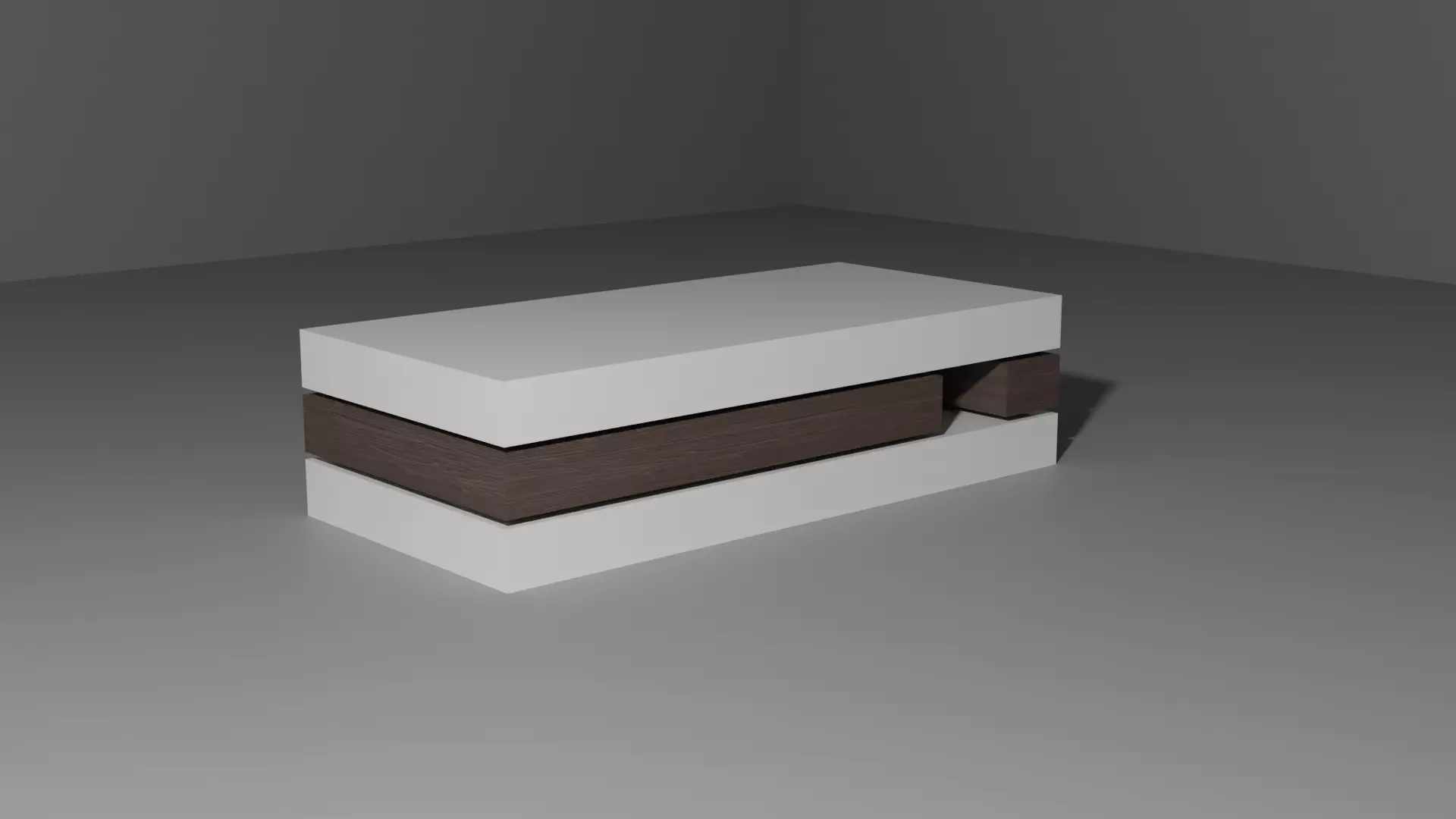 Table coffee Low-poly 3D model_0
