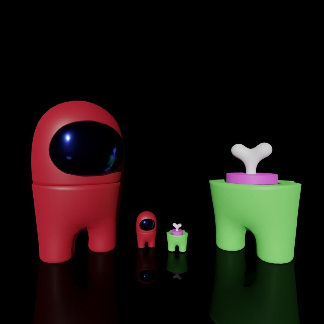 AMONG US CREWMATE AND IMPOSTOR INCLUDED 3D print model_4